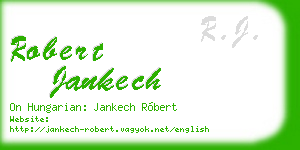 robert jankech business card