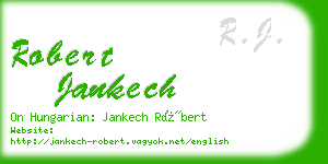 robert jankech business card